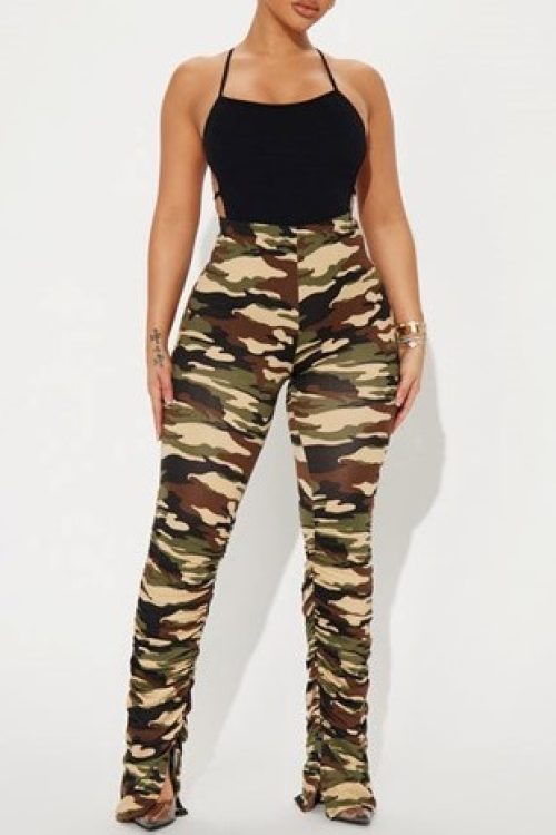 Cami Camo Pant – Green/combo