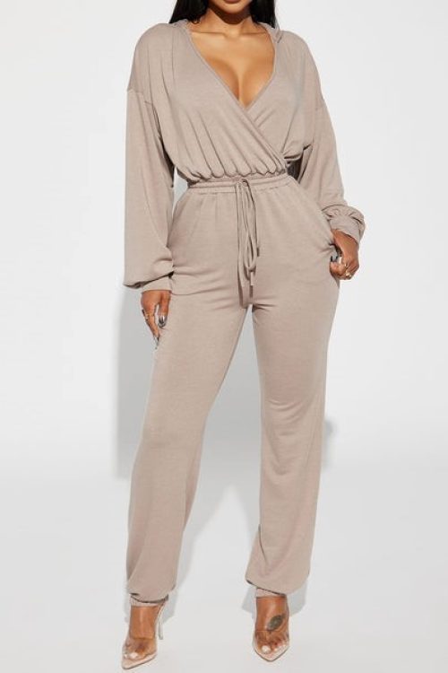 Slow, Sure Jumpsuit -Mocha